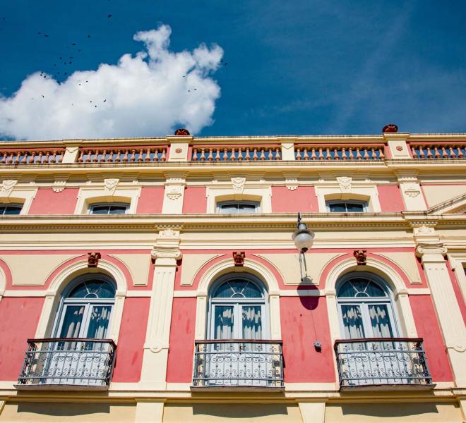 Kyprou Street with the neoclassical buildings 4