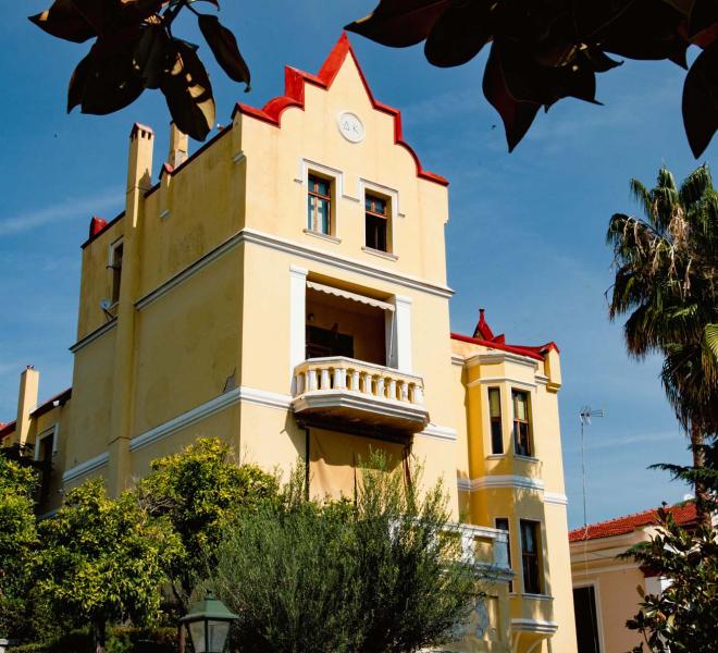 Kyprou Street with the neoclassical buildings 2