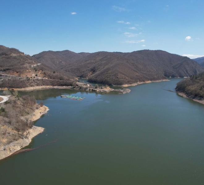 Dam and Artificial Thisavros Lake (Treasure Lake) 1