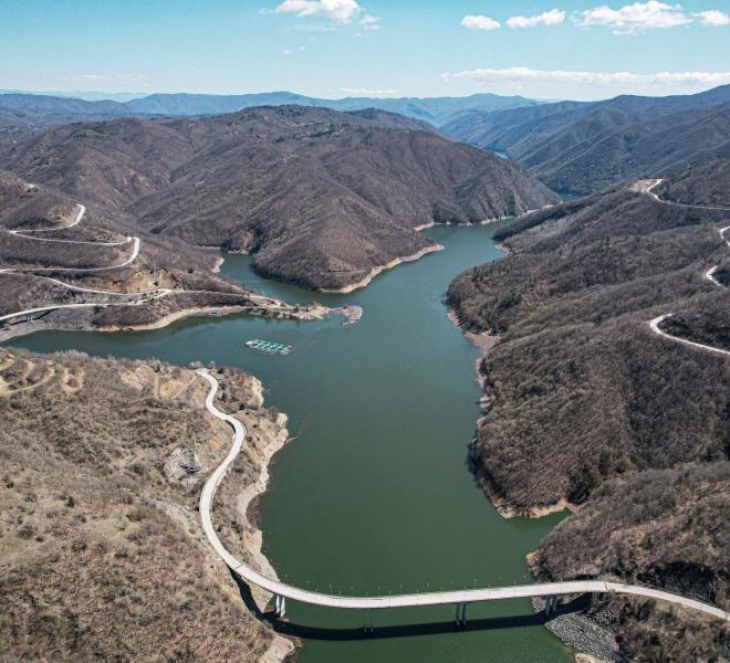 Dam and Artificial Thisavros Lake (Treasure Lake) 12