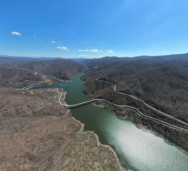 Dam and Artificial Thisavros Lake (Treasure Lake) 13