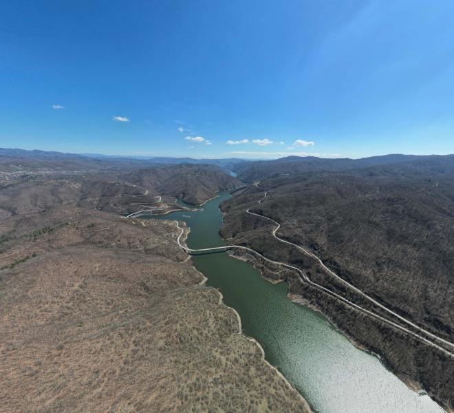 Dam and Artificial Thisavros Lake (Treasure Lake) 14