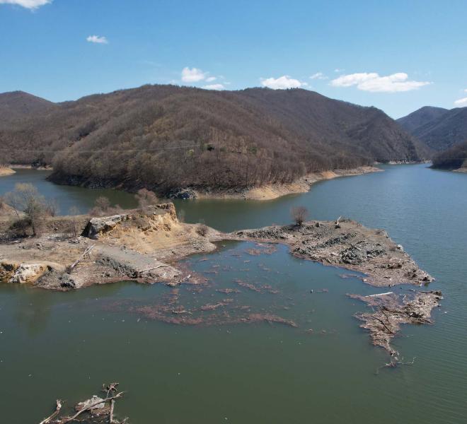 Dam and Artificial Thisavros Lake (Treasure Lake) 15