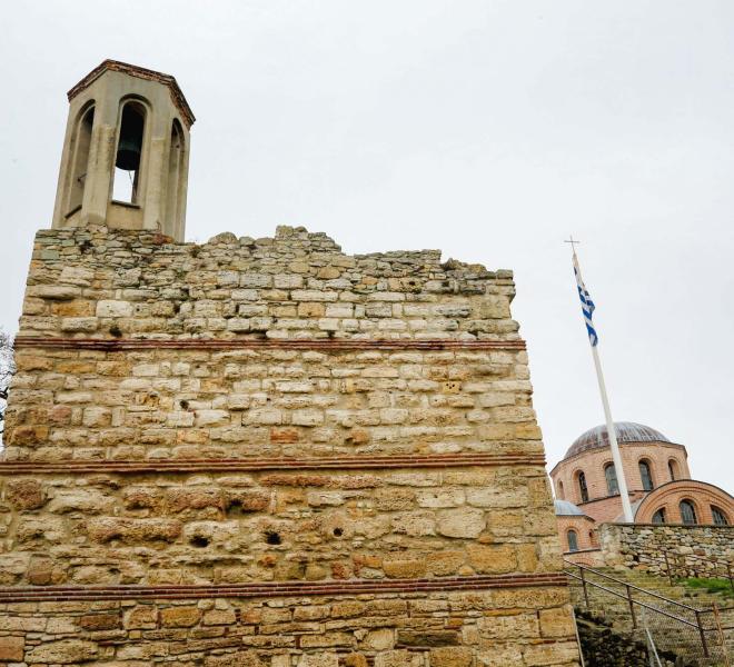 Panagia Kosmosotira, 12th century Byzantine church in Feres 1