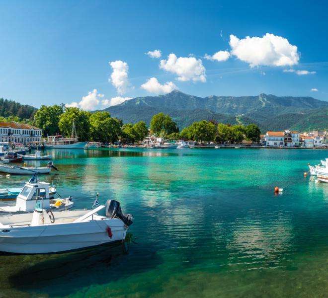 Limenas, Limenaria, Potos. Shopping and nightlife.