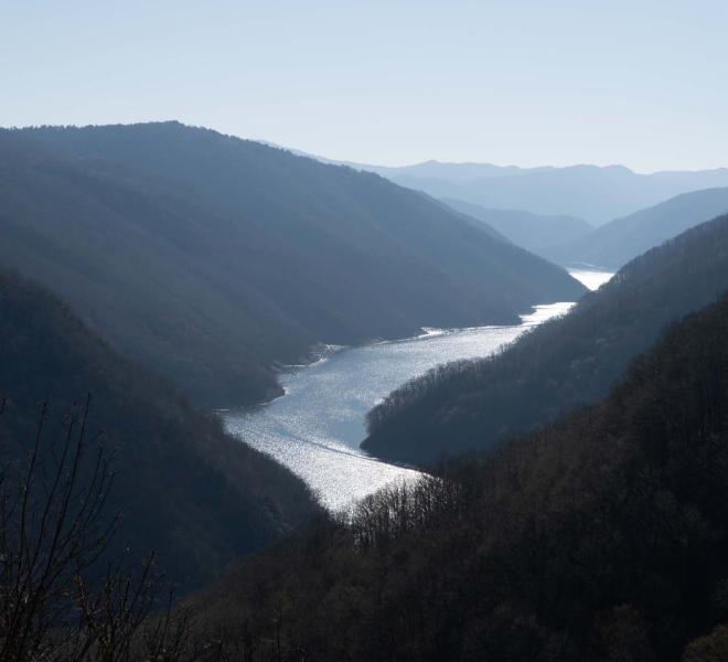 Dam and Artificial Thisavros Lake (Treasure Lake) 19