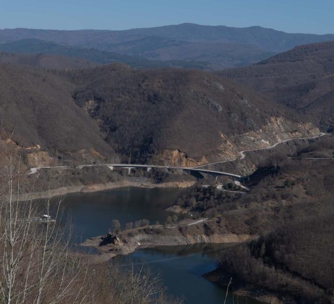 Dam and Artificial Thisavros Lake (Treasure Lake) 21