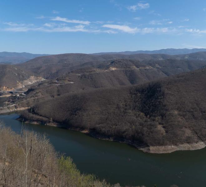 Dam and Artificial Thisavros Lake (Treasure Lake) 22