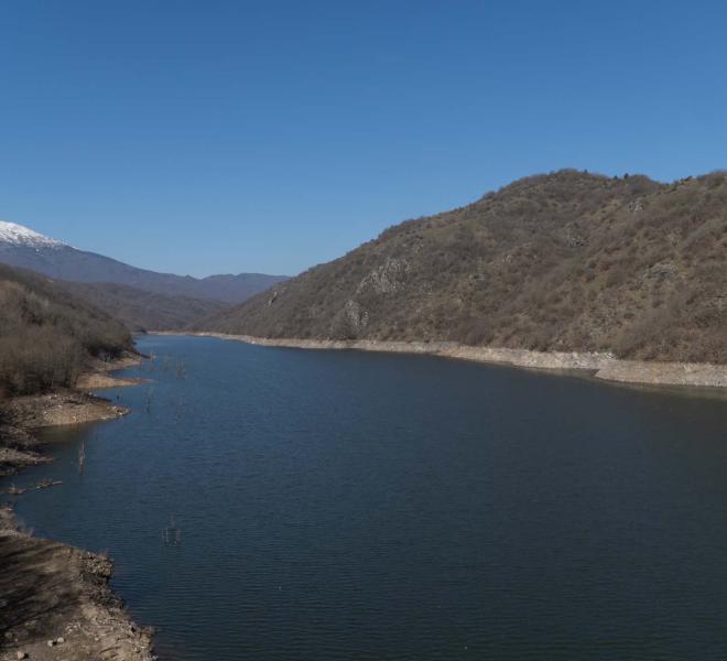 Dam and Artificial Thisavros Lake (Treasure Lake) 24