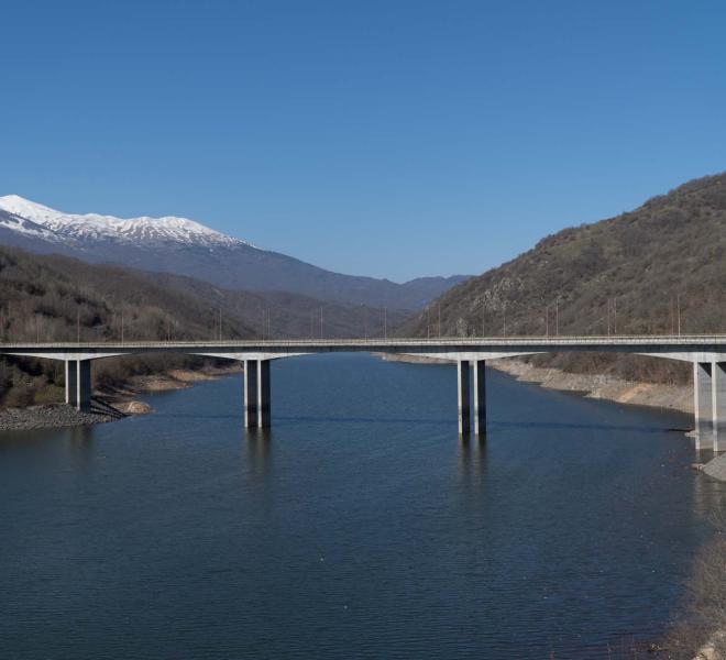 Dam and Artificial Thisavros Lake (Treasure Lake) 25