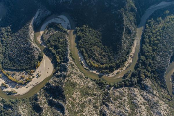 Straits of Nestos, Meanders, Galani, and Viewpoint