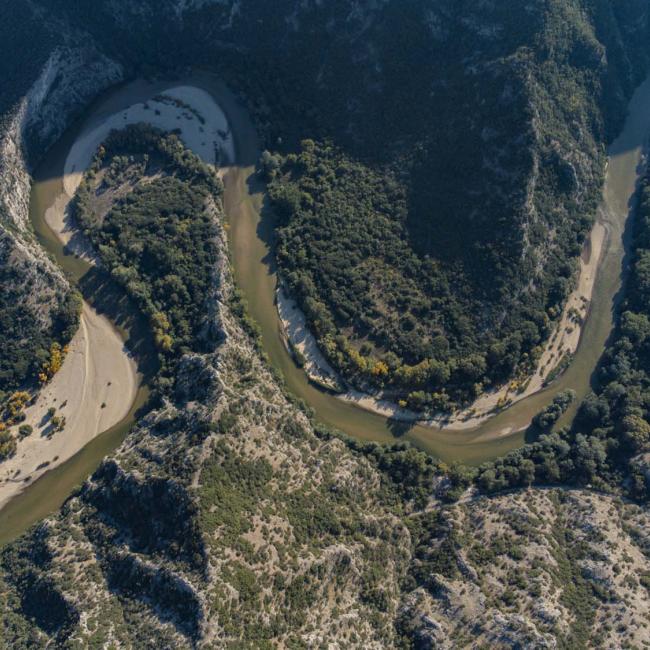Straits of Nestos, Meanders, Galani, and Viewpoint